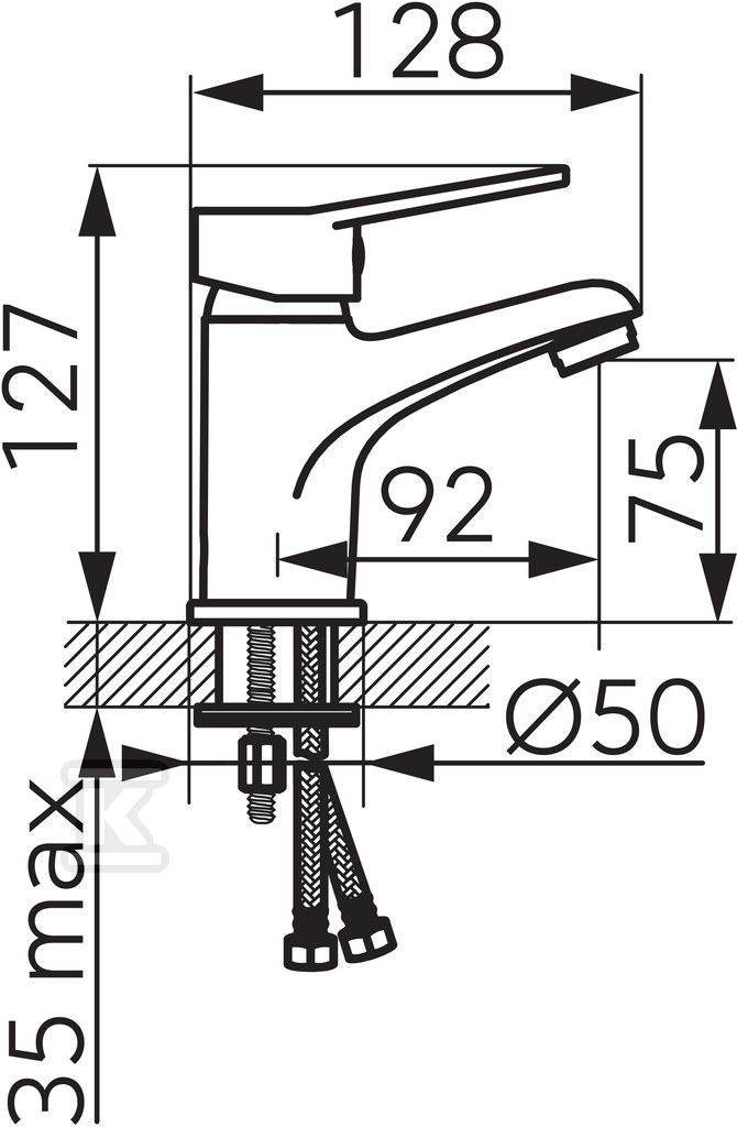 ISSO floor-standing basin mixer, chrome - BIS2