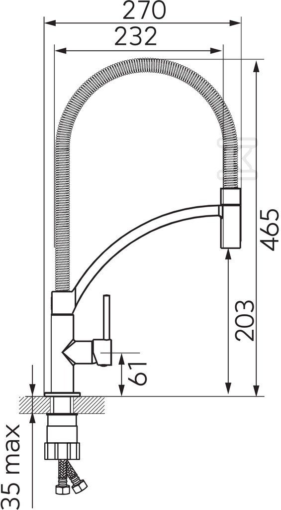 Bateria zlewozmywakowa Maestro stojąca, - BMS4