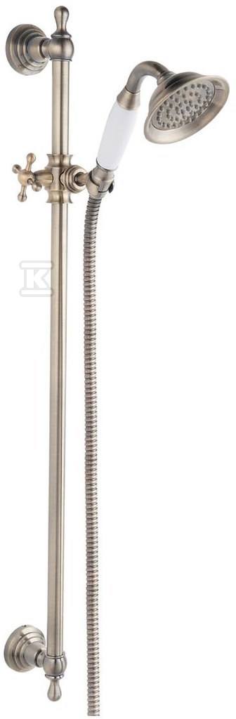 RETRO sliding shower, old bronze - N160BR