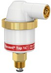 Odpowietrznik FLEXVENT TOP-W / biały, 28510, z zaworem stopowym gwint zewnętrzny R 3/8 cala, temp. pracy do 120 st.C, ciśnienie do 10 bar, stężenie glikolu do 50%