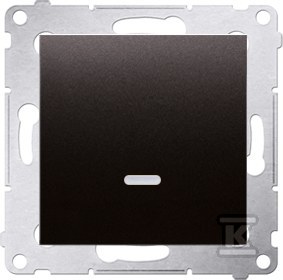 Single-pole switch with LED - DW1L.01/48