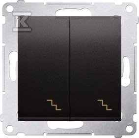 Double stair switch with illumination - DW6/2L.01/48