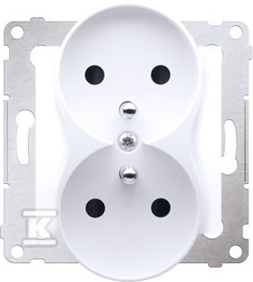 Double socket with ground contact - DGZ2MZ.01/11