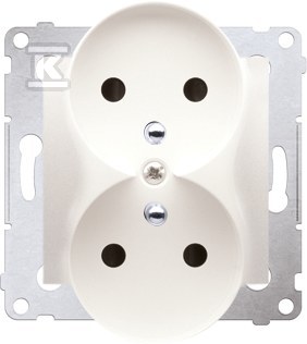 Double socket with ground contact - DGZ2MZ.01/41