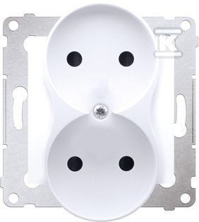 Double socket without earthing contact - DG2MZ.01/11