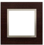 1-way frame Nature-Wood, GOLDEN WENGE, IP20/IP44' ('IP44 - use DUN1 seal), SIMON54 NATURE