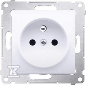 Socket with earthing and shutters, - DGZ1Z.01/11