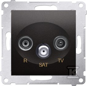 Átmenő RTV-SAT aljzat R 11dB TV és SAT - DASP.01/48