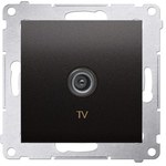 Single TV socket, anthracite Simon54