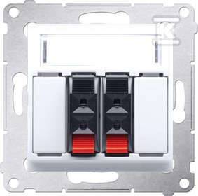 2 utas hangszóró aljzat, 2 hangszóró - DGL32.01/11