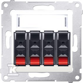 4-pásmová reproduktorová zásuvka, pre - DGL34.01/41