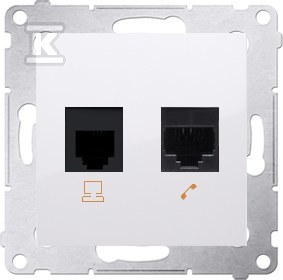 RJ45 computer socket, category 5e + - D5T.01/11