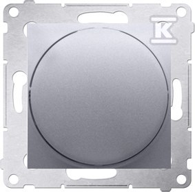 Dimmer push-turn 20-500 W, argintiu mat - DS9T.01/43