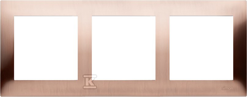 3-канальна рама Metal Rustic Copper - - DR3/36