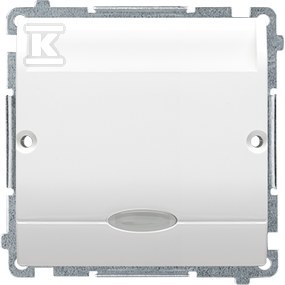 Single hotel switch with LED backlight, - BMWH1.02/11