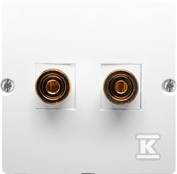 Speaker socket BMGL2.02/11 Basic white - BMGL2.02/11