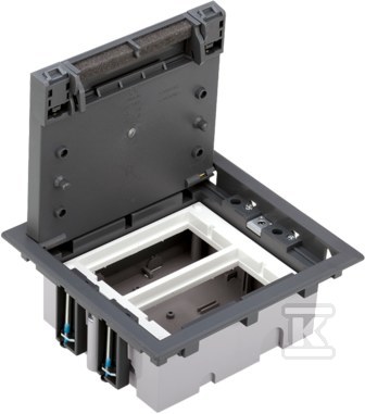 2-module floor box, 4-way K45, depth. - SF270/1