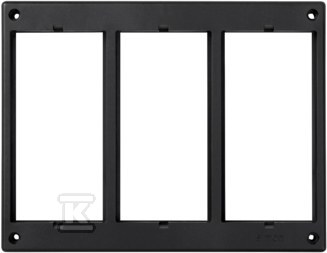 Рамка 3-модульна, графіт - SM302/14