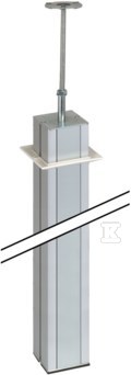 2-sided column, height 3m 80x80mm, - ALK2200/8