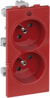 CIMA double socket with grounding 2x - S2/6