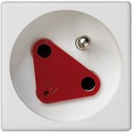 K45 socket with grounding 16A/230V~, quick couplings, white Connect