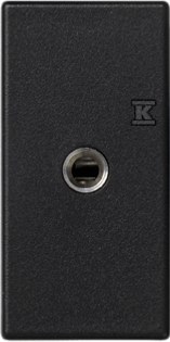 Board K45/2 mini-jack sockets 22.5x45mm - K123B/14