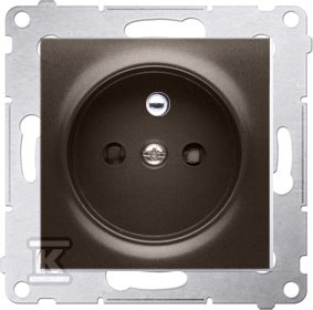 Plug socket with earthing and shutters - DGZ1Z.01/46