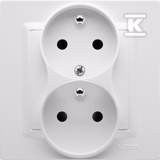 Double earthed socket-outlet with phase - CGZ2T/11