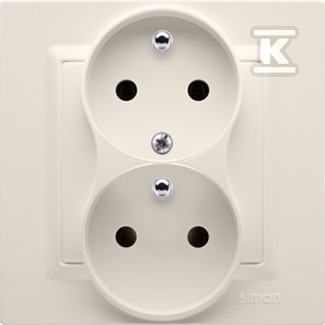 Double earthed socket-outlet with phase - CGZ2T/41