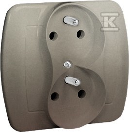 Double earthed socket-outlet, phase - AGZ2CZ/29