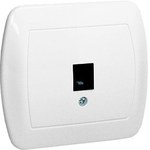 Single telephone socket AT1E/11 White chord