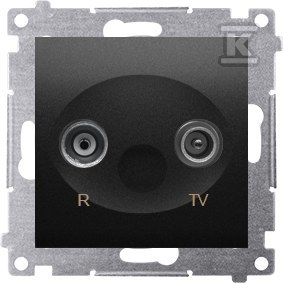 Separate End-R-TV-Antennendose (Modul), - DAK.01/49