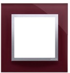 1-way frame Nature-Glass, TICKING PLUM, IP20/IP44' ('IP44 - use DUN1 gasket), SIMON54 NATURE