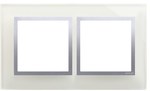 2-way frame Nature-Glass, SILVER FOG, IP20/IP44' ('IP44 - use DUN2 gaskets), SIMON54 NATURE