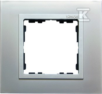 Ramka 1-krotna aluminium / ramka - 82917-33