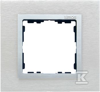 Ramka 1-krotna Nature-metal, Inox mat / - 82917-34
