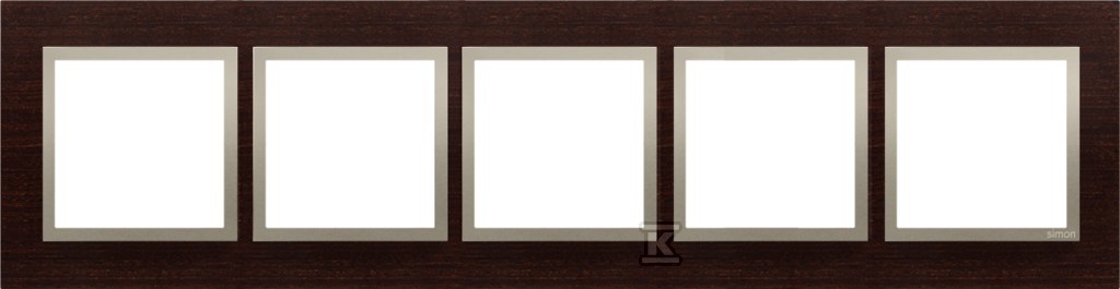 5-fold Nature-Wood frame, GOLDEN WENGE, - DRN5/85