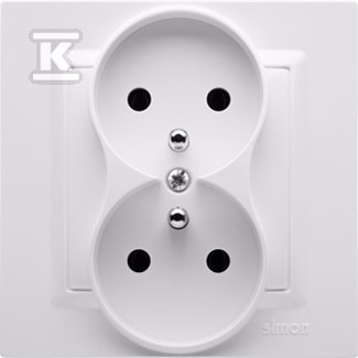 Double socket outlet with ground - CGZ2/11