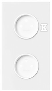 Double panel: 2 power sockets, white - 10020220-230