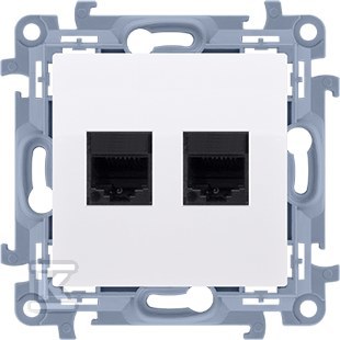 RJ45 double computer socket, category - C62E.01/11