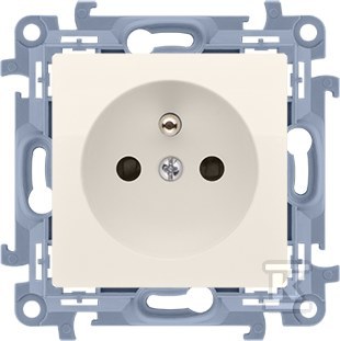 Single socket outlet with earthing, - CGZ1Z.01/41