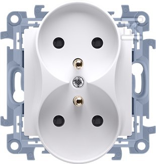 Double earthed socket outlet (module) - CGZ2M.01/11