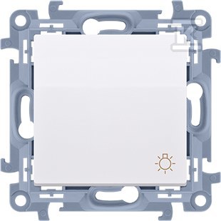 Light button (module) 10 AX, 250 V ~, - CS1.01/11