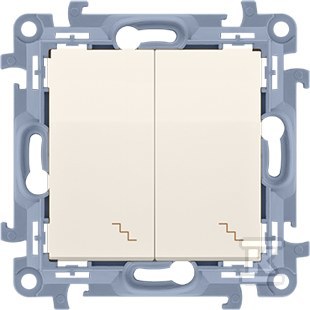 Dvostruki stepenišni prekidač sa LED - CW6/2L.01/41