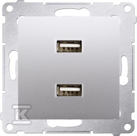 2 x USB charger (module), 2.1 A, 5V DC, - DC2USB.01/43