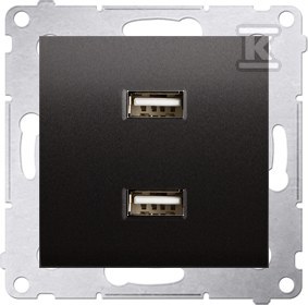 Töltő 2 x USB (modul), 2.1 A, 5V DC, - DC2USB.01/48