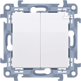 Dvostruki stepenišni prekidač sa LED - CW6/2L.01/X/11