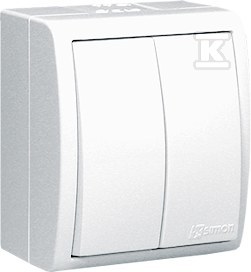 Double splash-proof IP54 stair switch - AQW6/2L/X/11