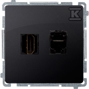 Gniazdo HDMI + RJ45 kat.6. (moduł), - BMGHRJ45.01/28