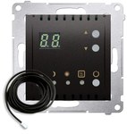 Temperature controller with display and external sensor (module) 16(2) A, 230V~, anthracite *Includes external sensor (probe), SIMON54